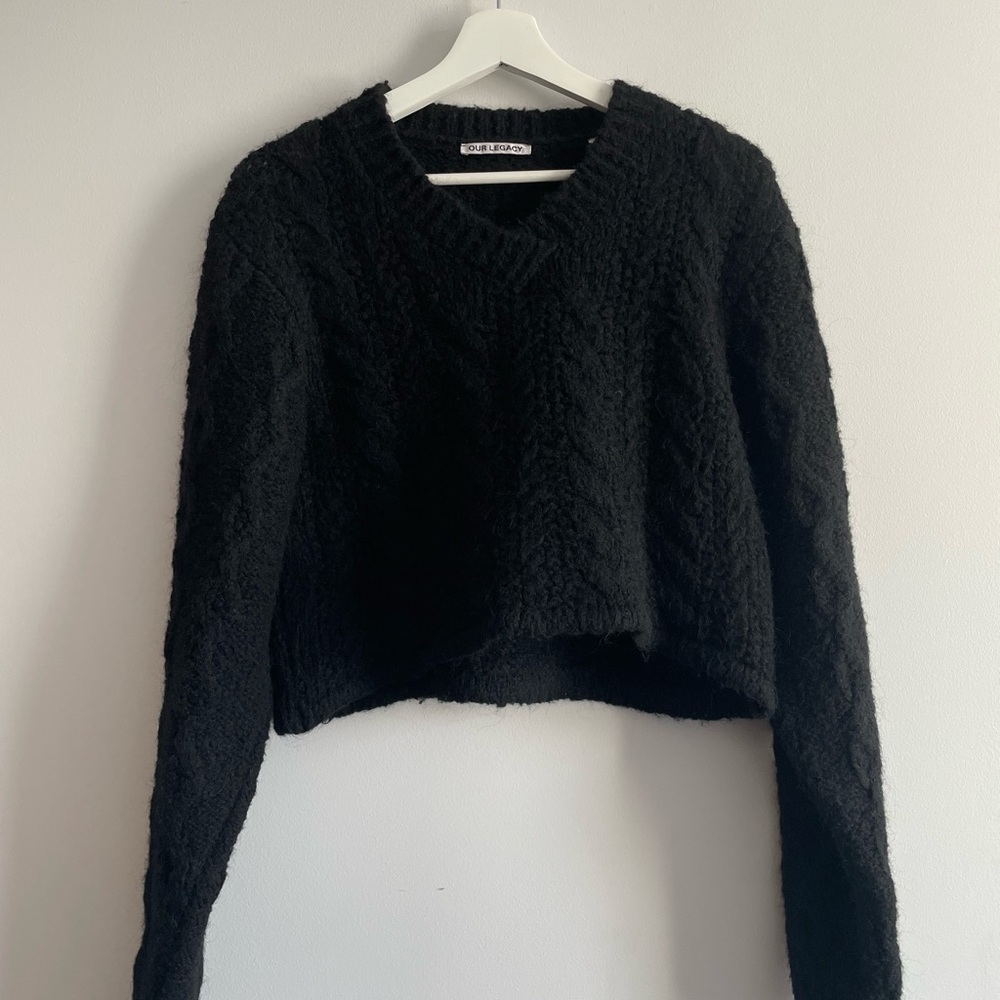 Our Legacy Black Knit Sweater (alpaca and wool blend)